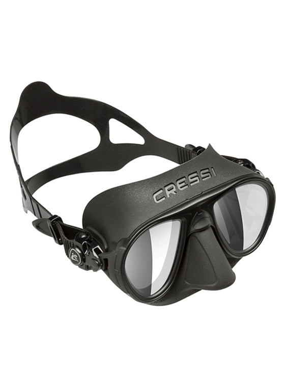 Cressi Calibro Freediving Mask Black Black Mirrored