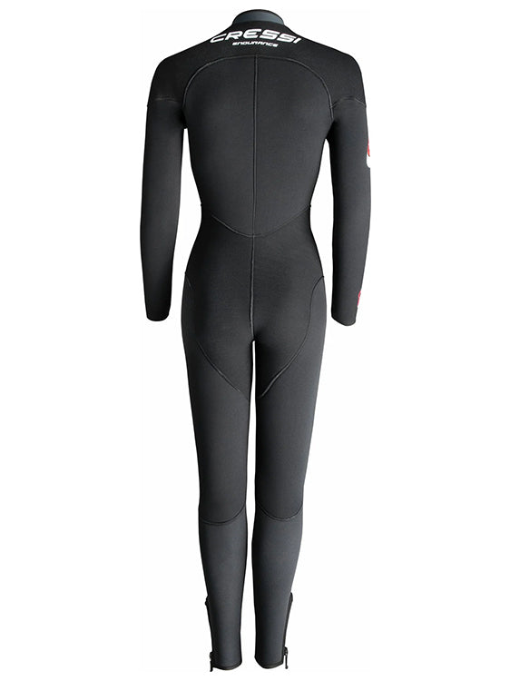 Cressi Endurance 7mm Wetsuit Womens Full Suit Back