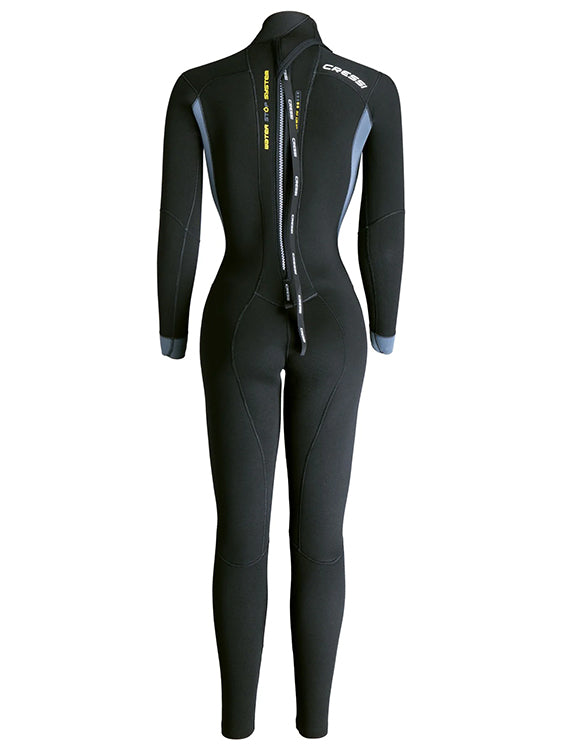 Cressi Fast 5mm Wetsuit Womens Full Suit Back