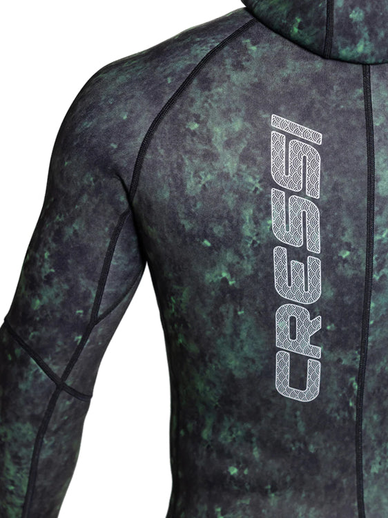 Cressi TokugawaXTR 3mm 2-Piece Freediving Wetsuit Mens Back Logo Detail