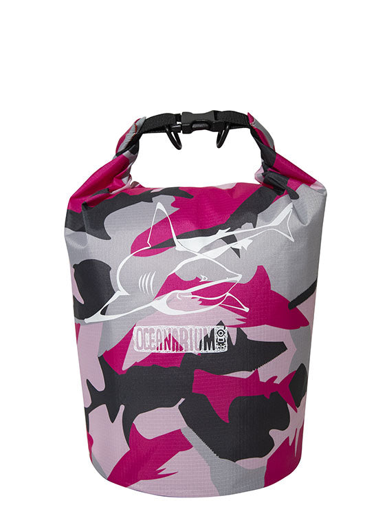 Oceanarium 5L Dry Bag Pink Camo Bull Shark