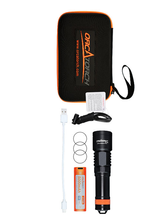 Orcatorch D700 Torch Package