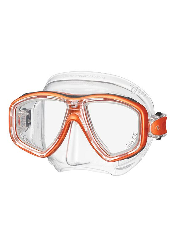 TUSA Freedom Ceos Mask Clear Electric Orange EO