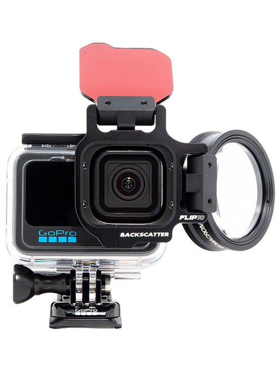 Flip 10+ Pro Package with Dive & Deep FIlters & +15 MacroMate Mini Lens Open