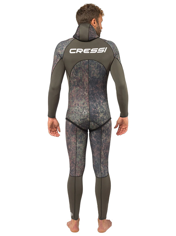 Cressi Seppia 3.5mm 2 Piece Open Cell Wetsuit Mens Back
