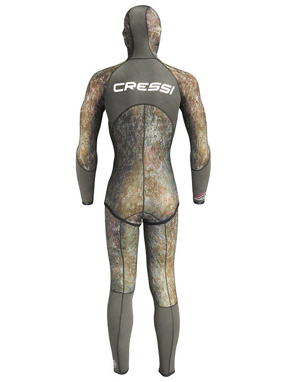 Cressi Seppia 3.5mm 2 Piece Open Cell Wetsuit Mens Full Suit Back