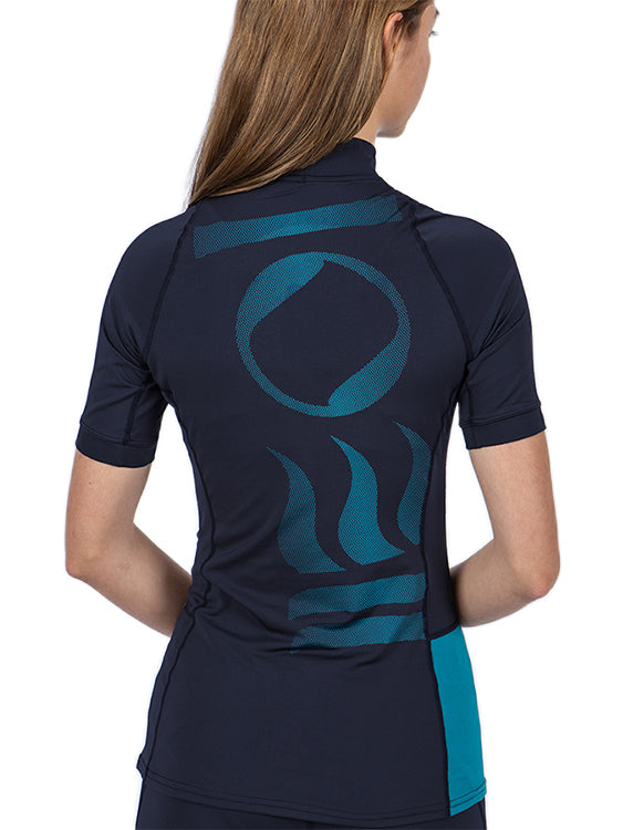 Fourth Element Classic Fit Short Sleeve Hydro T Womens Midnight Navy Back