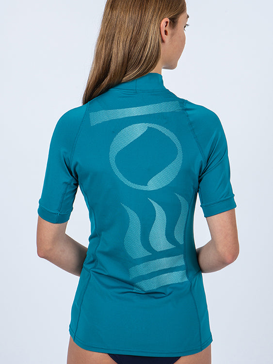 Fourth Element Classic Fit Short Sleeve Hydro T Womens Ocean Depth Back