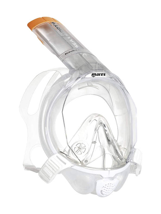 Mares Sea Vu Dry Plus Full Face Snorkelling Mask White Clear