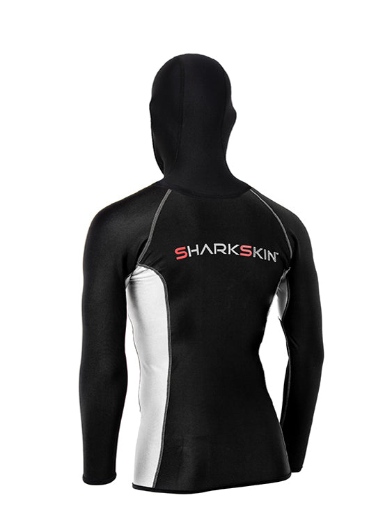 Sharkskin Chillproof Hooded Long Sleeve Mens Back