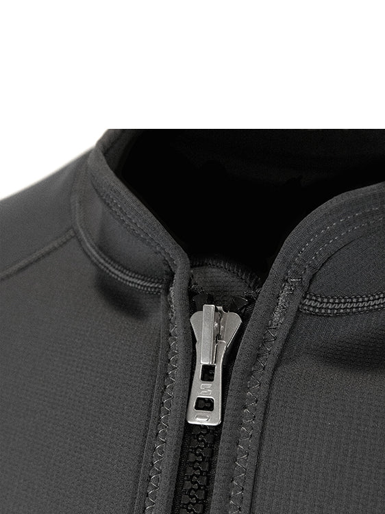 Sharkskin Chillproof T2 Titanium Long Sleeve Full Zip Top Front Detail