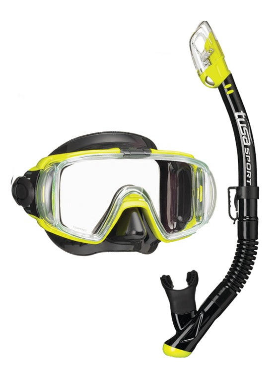 TUSA Sport Visio Tri Ex Snorkeling Set - Yellow BK/FY