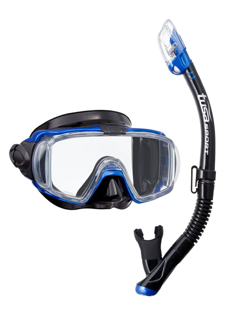 TUSA Sport Visio Tri Ex Snorkeling Set - Blue
