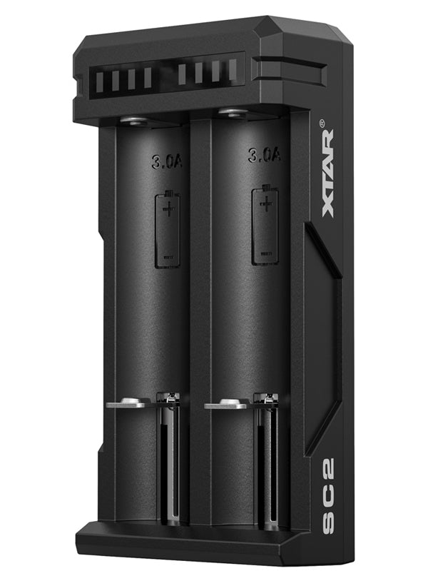 XTAR SC2 Fast Battery Charger for Li-ion Batteries Front 