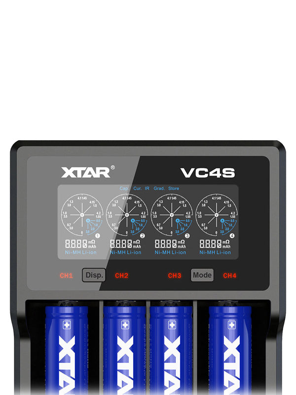 XTAR VC4S Fast Li-Ion Ni MH Battery Charger Charging