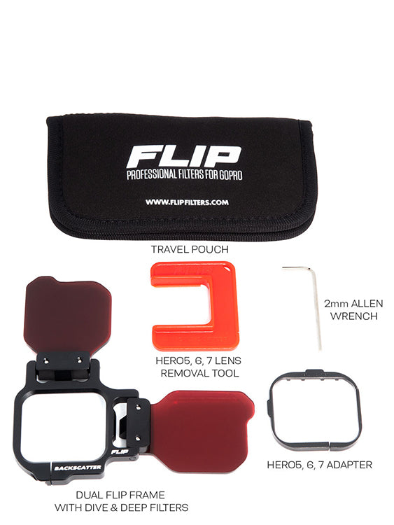 Backscatter Flip12 Two Filter Kit Package Contents