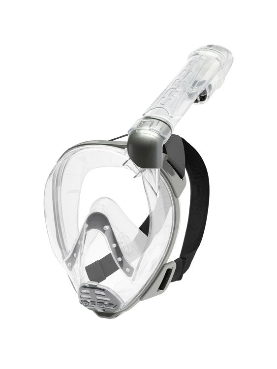 Cressi Baron Full Face Snorkelling Mask Clear Black