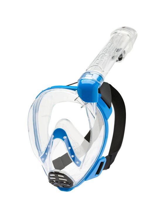 Cressi Baron Full Face Snorkelling Mask Clear Blue