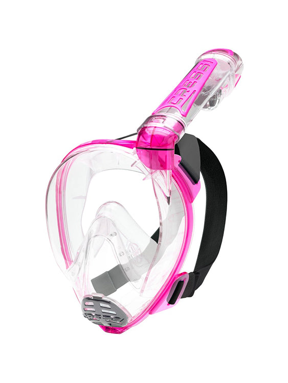 Cressi Duke Full Face Snorkelling Mask Clear Pink