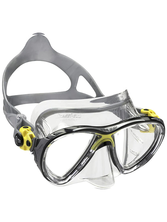Cressi Big Eyes Evolution Crystal Dive Mask Clear Yellow Black