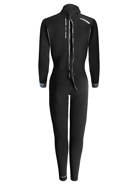 Cressi Fast 7mm Wetsuit Womens Full Suit Back