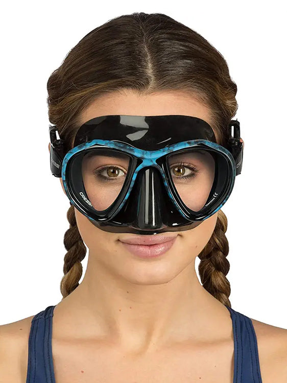 Cressi Metis Mask Black Camo On Face Female