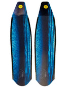 DiveR Freediving Fin Blades - Blue Vista Top