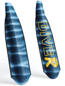 DiveR Freediving Fin Blades Striped Marlin Pair