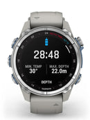 Garmin Descent Mk3 43mm Dive Computer Front Temp Depth