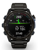 Garmin Descent Mk3i-51mm Carbon DLC Titanium Band Front Compass