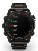 Garmin Descent Mk3i-51mm Carbon DLC Titanium Band Front Fitness