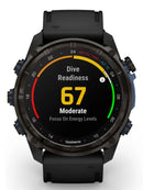Garmin Descent Mk3i 51mm Carbon DLC Titanium Front Dive Readiness