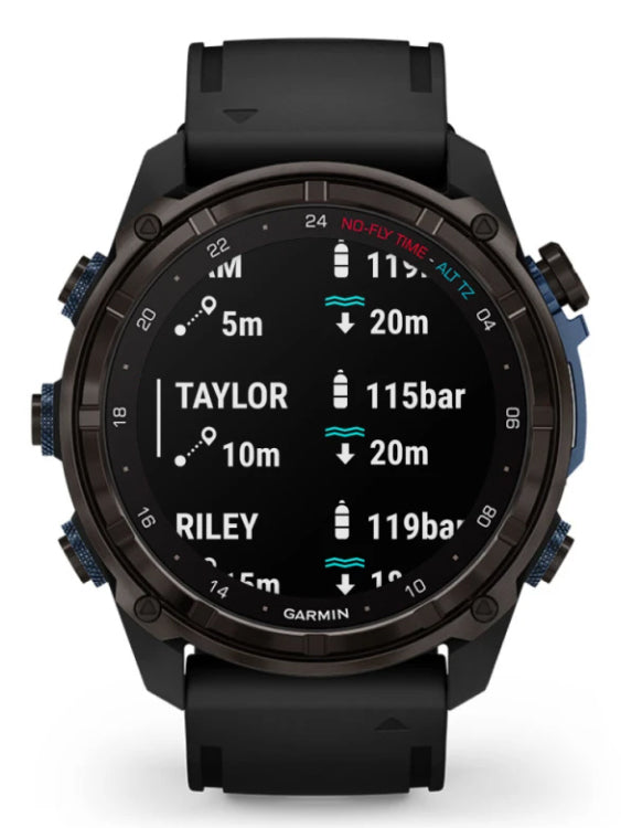 Garmin Descent Mk3i 51mm Carbon DLC Titanium Front Fitness