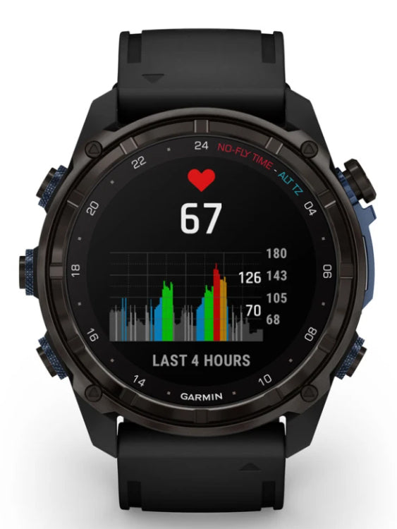 Garmin Descent Mk3i 51mm Carbon DLC Titanium Front Heart Rate