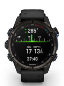 Garmin Descent Mk3i Carbon DLC Titanium Dive Computer Front Compass