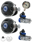  Halcyon Halo Backmount Tech Diver Regulator Set