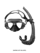 Huntmaster Magura Black Fish Mask with Snorkel