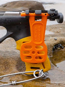 Huntmaster Wigun Aluminium Open-head Speargun Camo Series Blaze Camo Lifestyle Handle