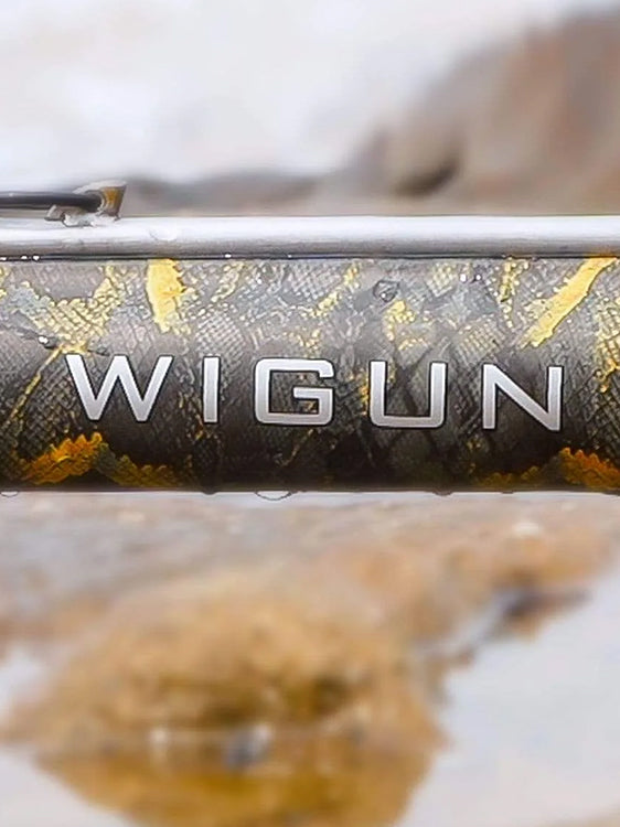Huntmaster Wigun Aluminium Open-head Speargun Camo Series Blaze Camo Lifestyle Side Wigun