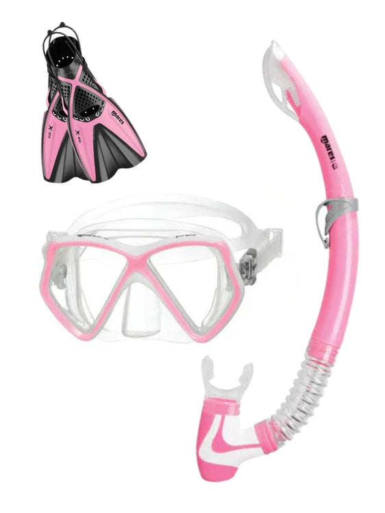 Mares Set X ONE PIRATE Kids Snorkel Set Pink