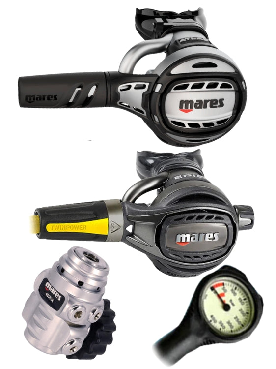 Mares - Regulator-Set-Atlas 62X-Epic ADJ Occy-DIN