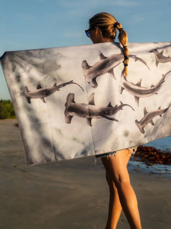 Ocean-Armour-Hammerhead-Beach Towel.