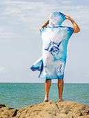 Ocean Armour Manta Poncho Lifestyle Beach Male Back