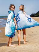 Ocean Armour Manta Poncho Lifestyle Beach Pair