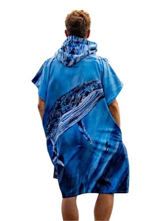 Ocean Armour Poncho Towel Humpback Whale