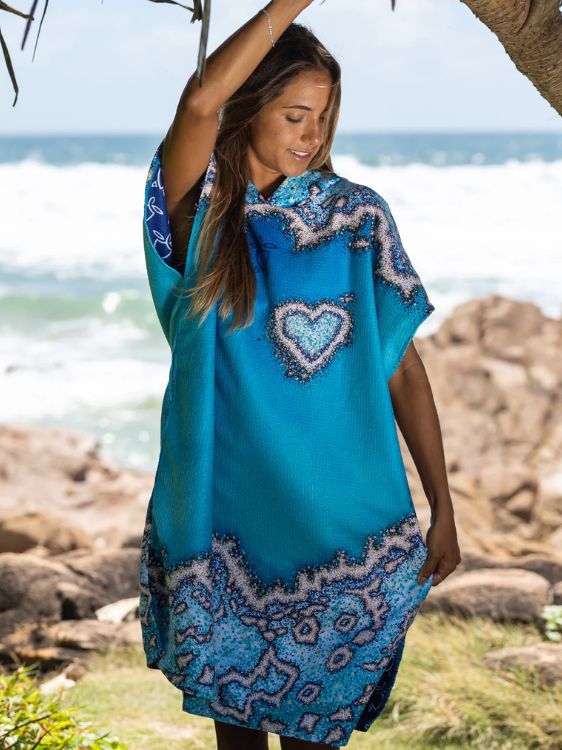 Ocean Armour Reef Love Poncho Front