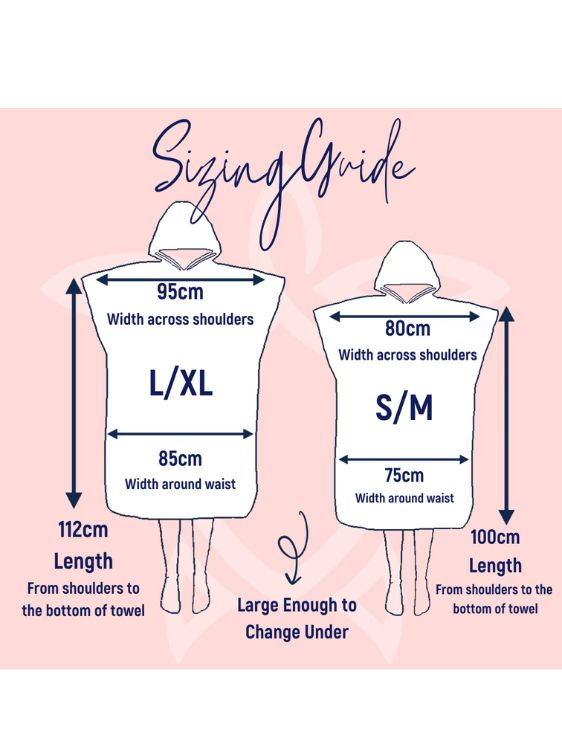Ocean Armour Reef Love Poncho Size Guide
