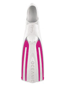 Oceanic Viper 2 Full Foot Fins White Pink