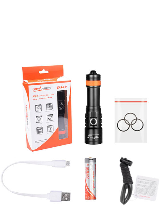 Orcatorch D530 UV Torch Package