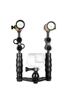 Orcatorch D710V Dual Video GoPro Tray (4000 Lumen) Front